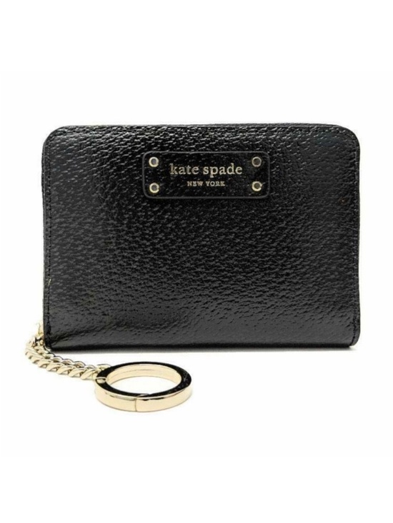 kate spade Handbags - Kate Spade Jeanne Black Leather Zip Around Wallet Key Chain Ring Small